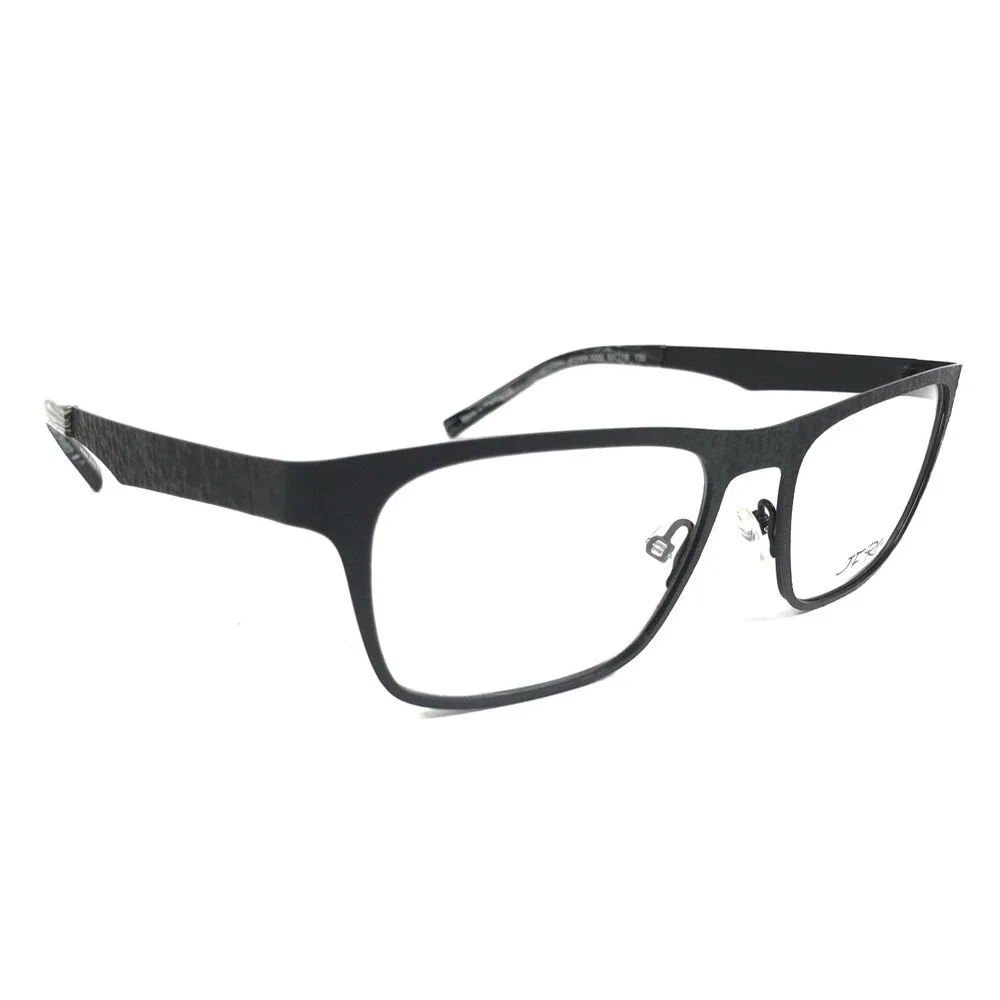 J.F. Rey Eyeglasses Frames JF2599 0000 Matte Black Textured Webbing 53-18-130